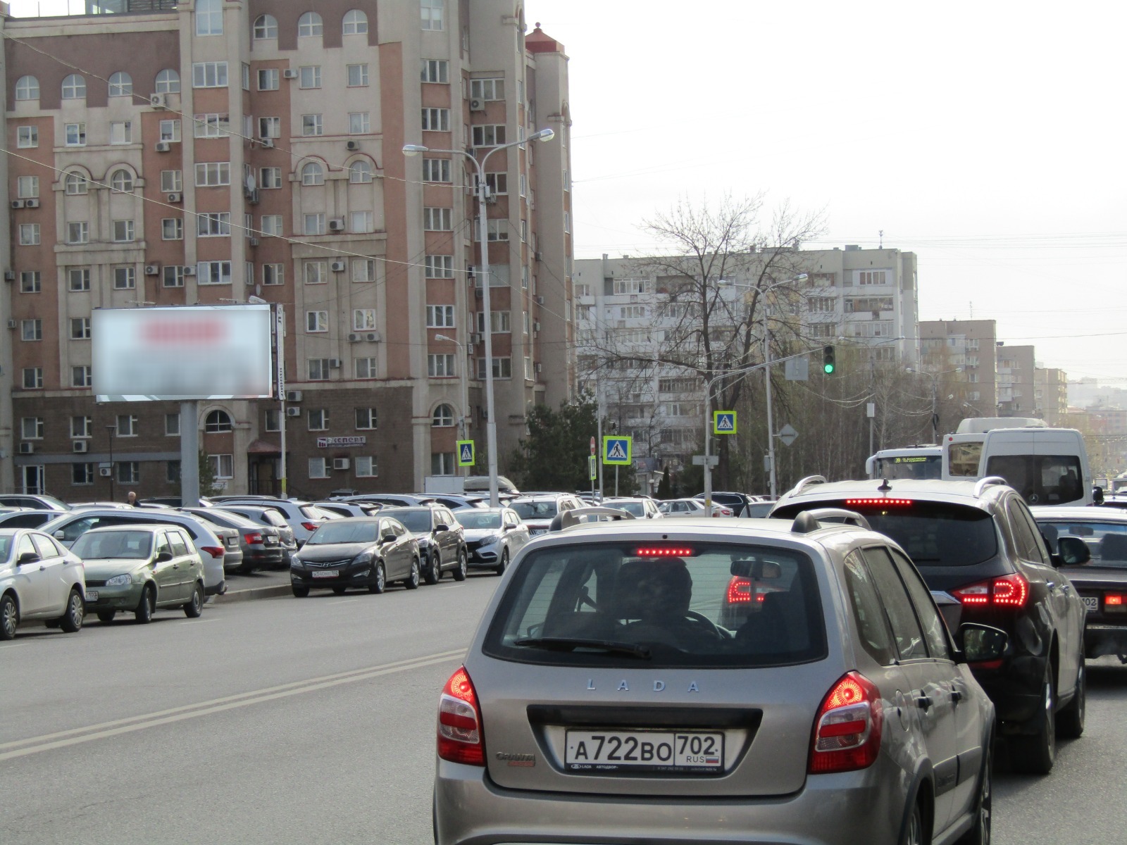 Фотография рекламного носителя, тип: Билборд 3x6, адрес: Кирова ул. Х Крупской ул., Уфа, Республика Башкортостан, Россия. Сторона Б1-Б12 №748197