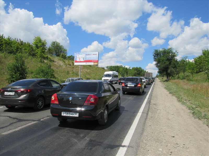 Фотография рекламного носителя, тип: Билборд 3x6, адрес: Саратов - Балашов а/д., Алтынная гора, Саратов, Саратовская область, Россия. Сторона Б №409177