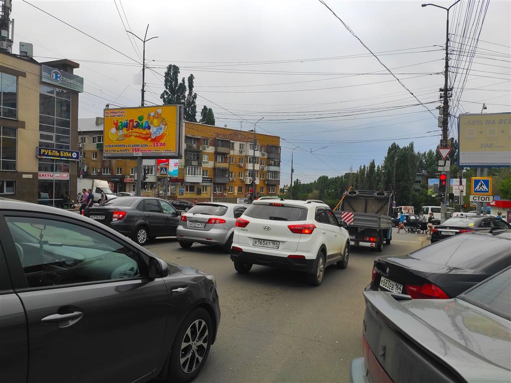 Фотография рекламного носителя, тип: Билборд 3x6, адрес: Танкистов ул. Х Навашина ул., поз.1, Саратов, Саратовская область, Россия. Сторона Б №293468