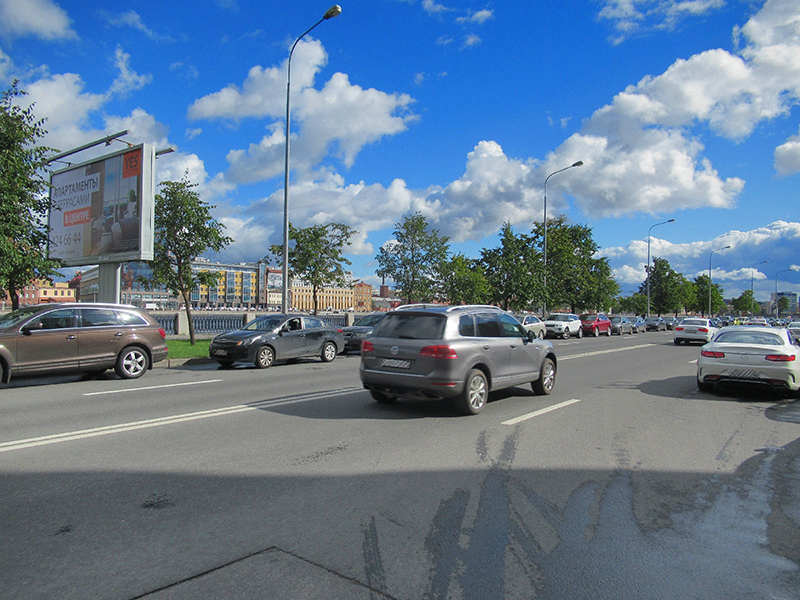 Фотография рекламного носителя, тип: Билборд 3x6, адрес: Аптекарская наб., д.8, Санкт-Петербург, Россия. Сторона B №635432