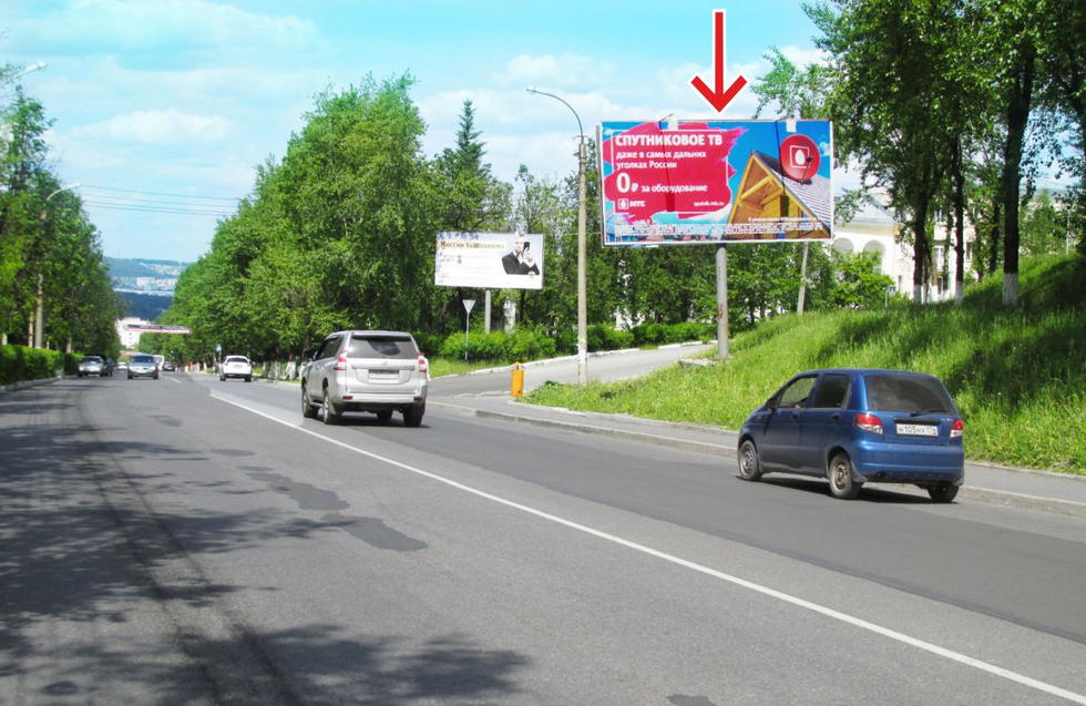 Фотография рекламного носителя, тип: Билборд 3x6, адрес: Мира пр-т. Х Дворцовая ул., Златоуст, Челябинская область, Россия. Сторона А №377616