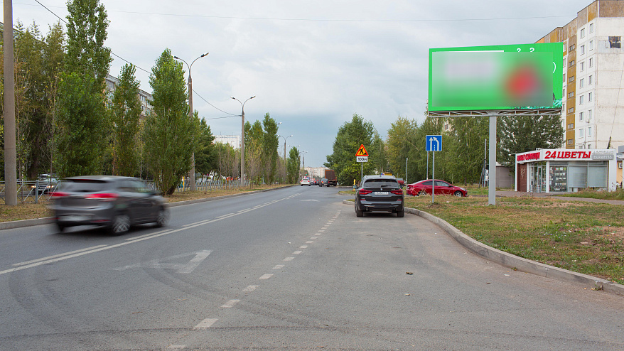 Фотография рекламного носителя, тип: Билборд 3x6, адрес: Фучика ул., между д.22 и д.24, Казань, Республика Татарстан, Россия. Сторона A1-A10 №761317