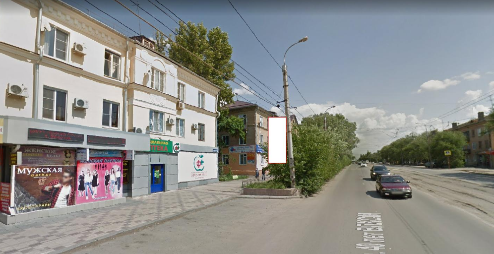 Фотография рекламного носителя, тип: Панель-кронштейн, адрес: 40 лет ВЛКСМ ул., поз.1, Волгоград, Волгоградская область, Россия. Сторона Б №1097332