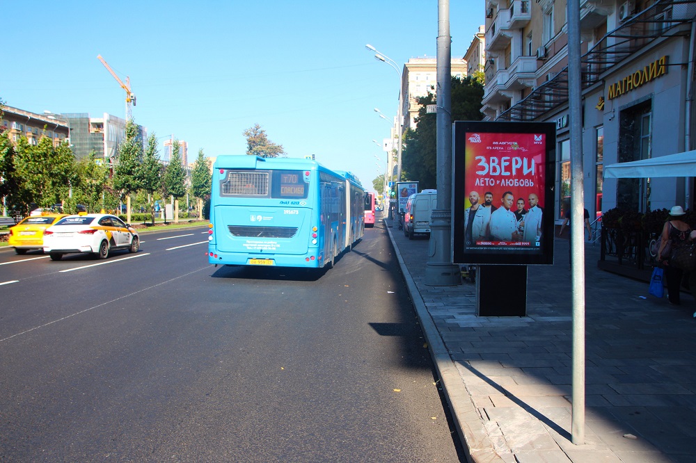 Фотография рекламного носителя, тип: Ситиформат 1.8x1.2, адрес: Ленинградский пр-т., д.12 поз.1, Москва, Россия. Сторона A1-A8 №1055778