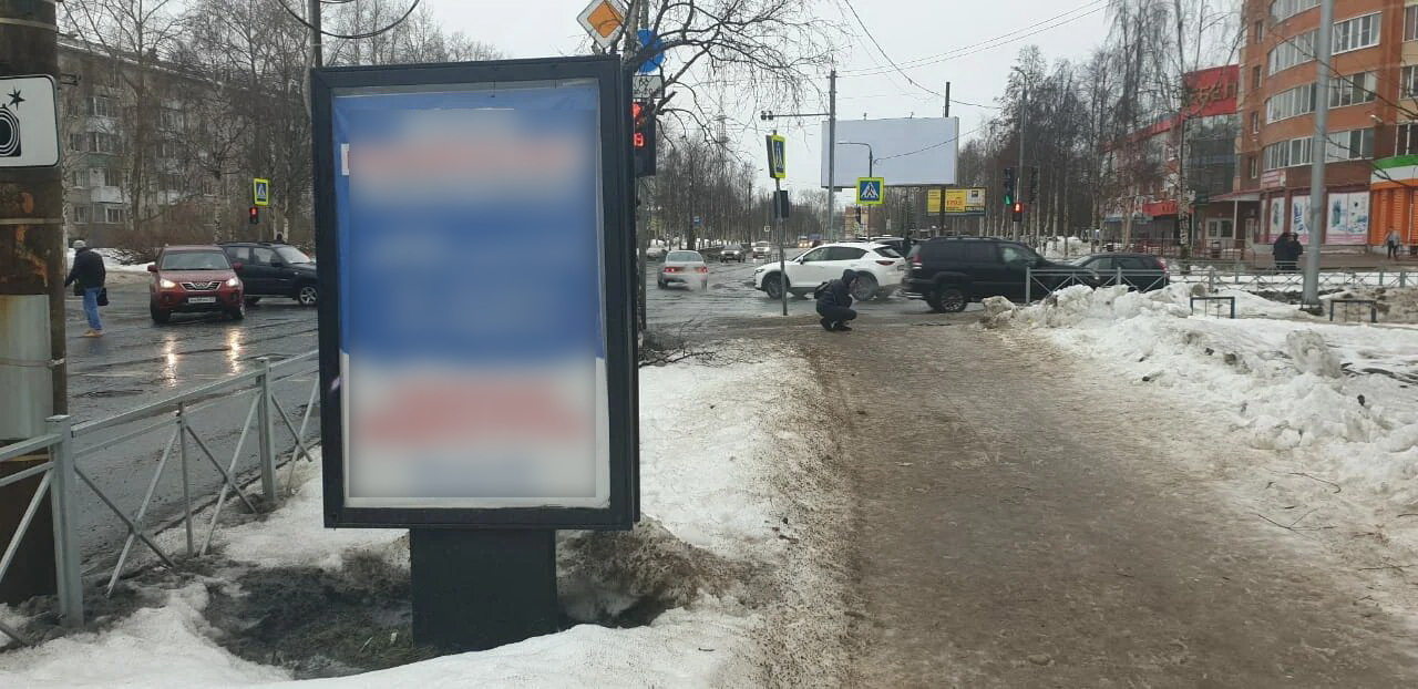 Фотография рекламного носителя, тип: Ситиформат 1.8x1.2, адрес: Обводный канал Х Гайдара ул., поз.2, Архангельск, Архангельская область, Россия. Сторона А №765993