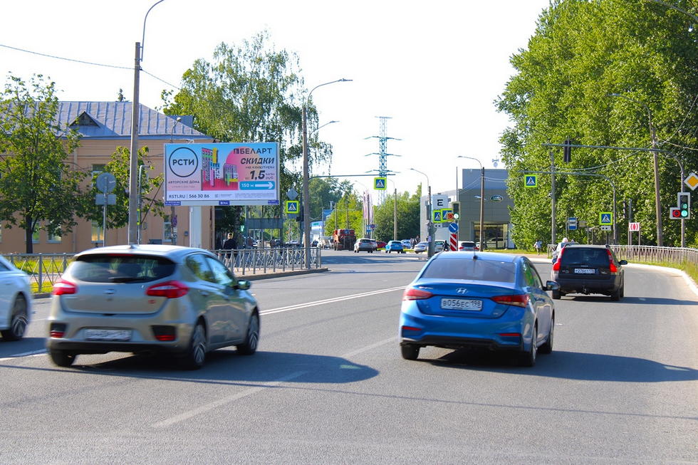 Фотография рекламного носителя, тип: Билборд 3x6, адрес: Полюстровский пр-т., д.70 Х Новолитовская ул., Санкт-Петербург, Россия. Сторона Б №706903
