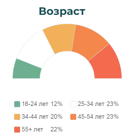 Аудитория возраст