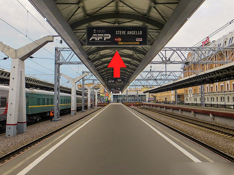 Фотография рекламного носителя, тип: Нестандартный ситиформат, адрес: Невский пр-т., д.85, платформа №6, поз.4, Санкт-Петербург, Россия. Сторона Б №987369