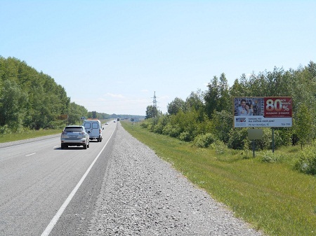 Фотография рекламного носителя, тип: Билборд 3x6, адрес: Омск - Черлак а/д., 16 900м, Омск, Омская область, Россия. Сторона A №382256