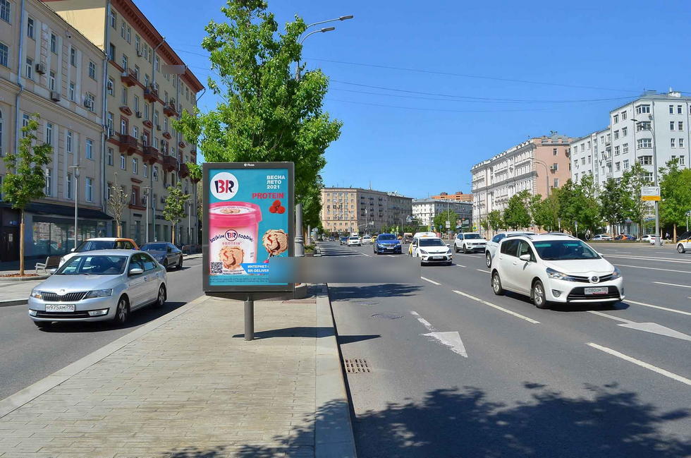 Фотография рекламного носителя, тип: Ситиформат 1.8x1.2, адрес: Зубовский б-р., д.27-29, Москва, Россия. Сторона Б №723699