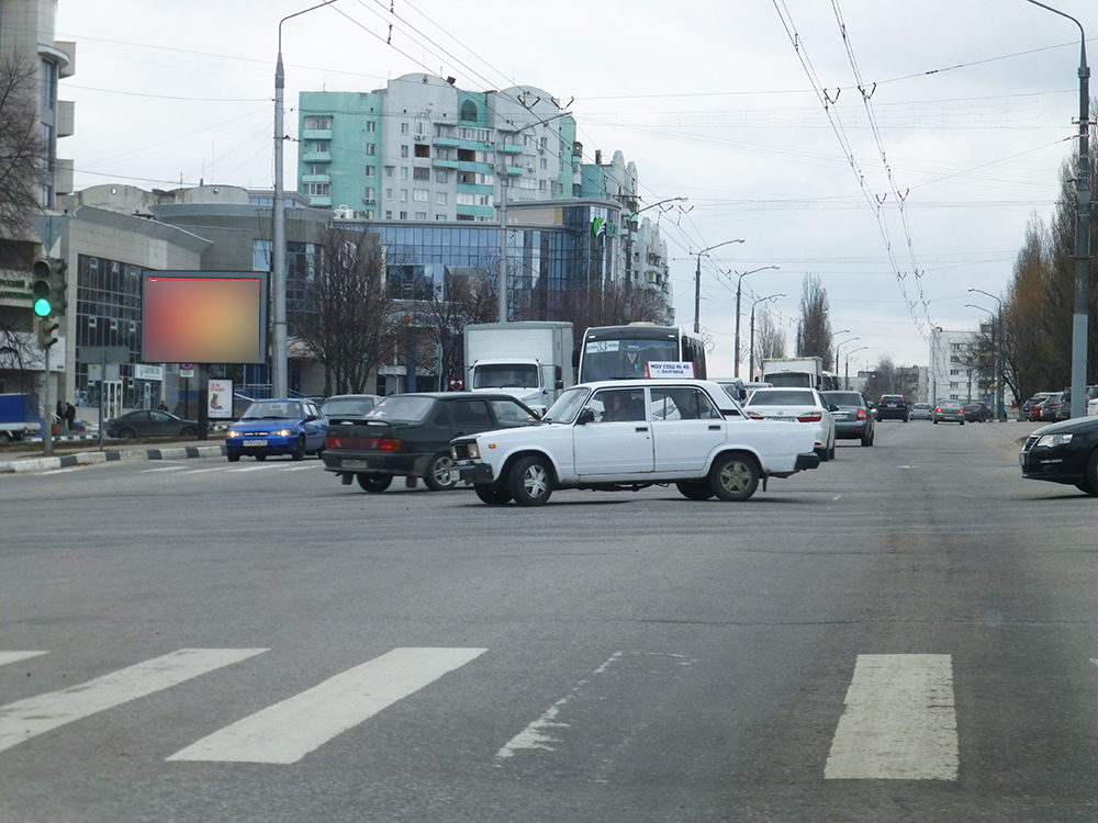 Фотография рекламного носителя, тип: Ситиборд 2.7x3.7, адрес: Костюкова ул. Х Ватутина пр-т., Белгород, Белгородская область, Россия. Сторона Б №566587