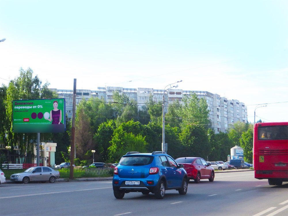 Фотография рекламного носителя, тип: Билборд 3x6, адрес: Фучика ул., д.64, корп.З, Казань, Республика Татарстан, Россия. Сторона B №761300