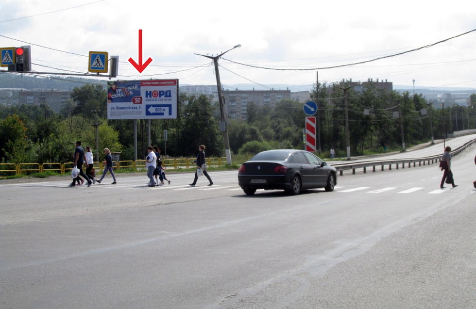 Фотография рекламного носителя, тип: Билборд 3x6, адрес: Мира пр-т., напротив "Спортбазы", Златоуст, Челябинская область, Россия. Сторона В №377627