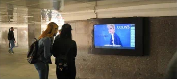 Фотография рекламного носителя, тип: Видеоэкран, адрес: Станция метро «Арбатская», линия Арбатско-Покровская, Москва, Россия. Сторона/вариант А1 №698715