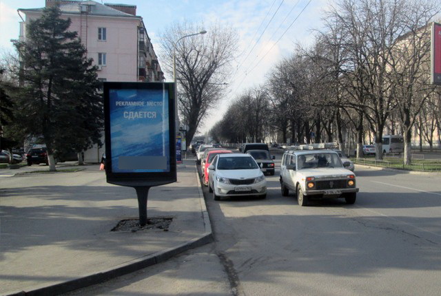 Фотография рекламного носителя, тип: Ситиформат 1.8x1.2, адрес: Ленина пр-т., д.105-107, поз.2, Ростов-на-Дону, Ростовская область, Россия. Сторона Б №782051