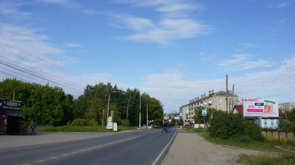 Фотография рекламного носителя, тип: Билборд 3x6, адрес: Интернациональная ул. Х Совхозная ул., поз.1, Бор, Нижегородская область, Россия. Сторона А №769006