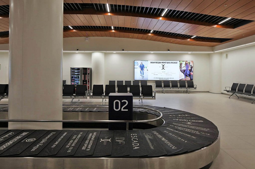 Фотография рекламного носителя, тип: Лайтбокс, адрес: Аэропорт «Стригино», Международный аэропорт, Нижний Новгород, Нижегородская область, Россия. Сторона/вариант №1017483