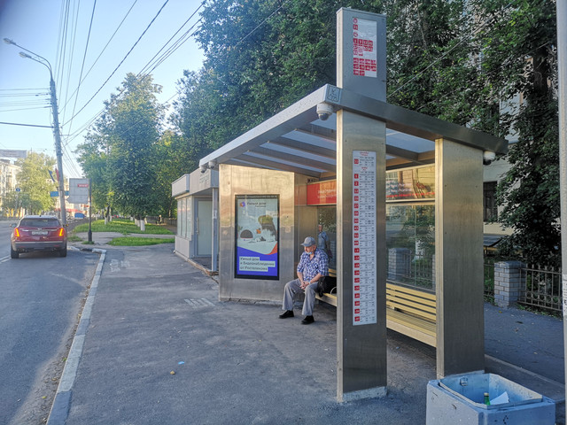 Фотография рекламного носителя, тип: Остановка, адрес: Гагарина пр-т., ост. Студенческая ул., Нижний Новгород, Нижегородская область, Россия. Сторона A1-А10 №872050