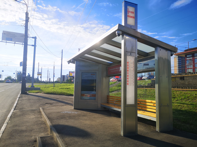 Фотография рекламного носителя, тип: Остановка, адрес: Бринского ул., ост. 3-й микрорайон Верхних Печёр, поз.2, Нижний Новгород, Нижегородская область, Россия. Сторона A+B №869912