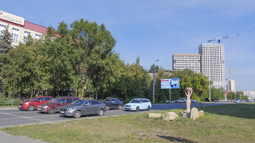 Фотография рекламного носителя, тип: Билборд 3x6, адрес: Курчатова ул., д.4, Челябинск, Челябинская область, Россия. Сторона В №367378