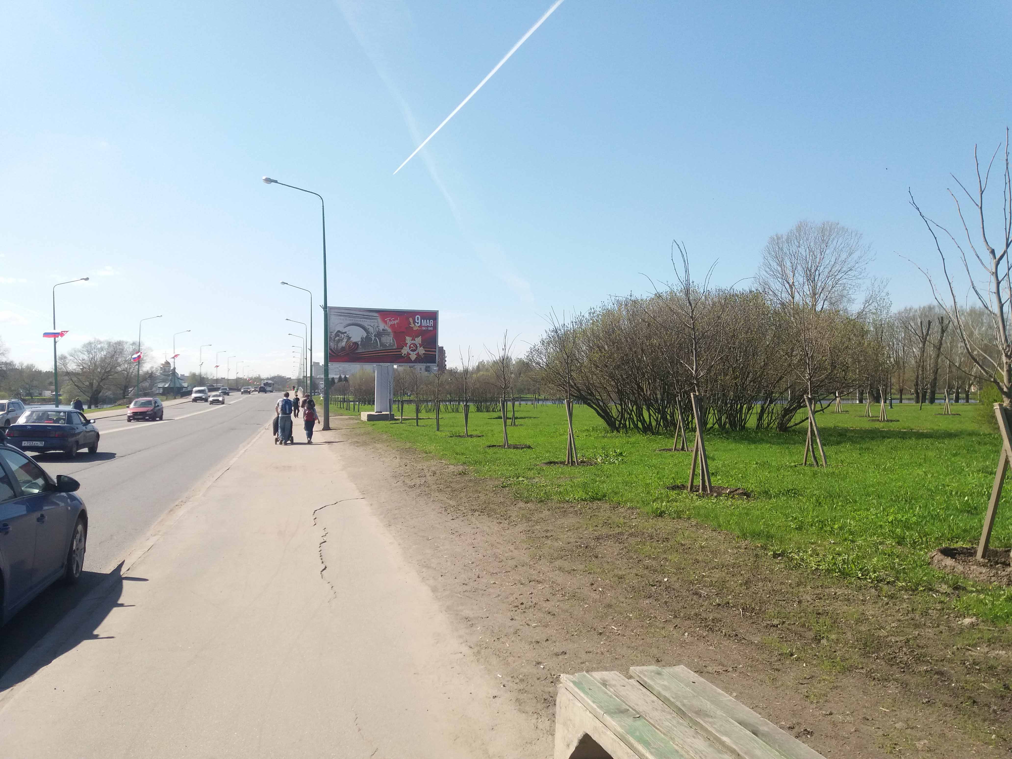 Фотография рекламного носителя, тип: Билборд 3x6, адрес: Колпино г., Ремизова ул., 120м от ул. Красная, Санкт-Петербург, Россия. Сторона А №659249