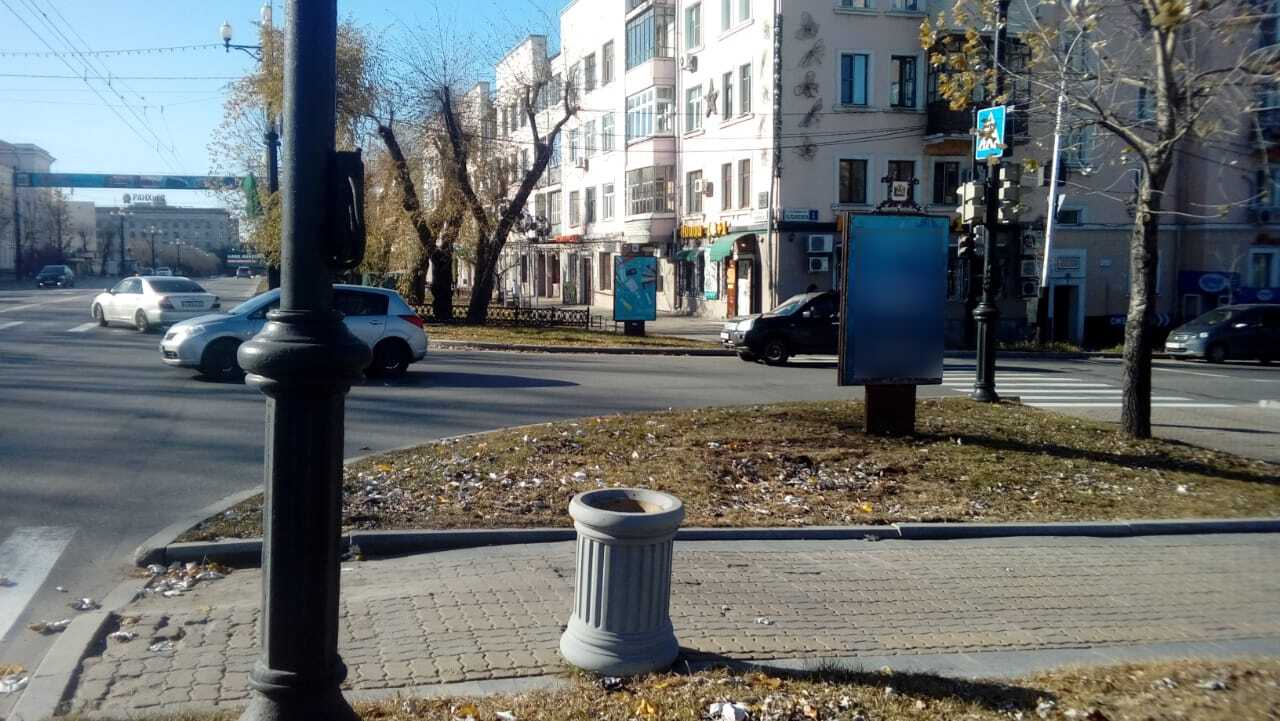 Фотография рекламного носителя, тип: Ситиформат 1.8x1.2, адрес: Карла Маркса ул. Х Льва Толстого ул., т.2, Хабаровск, Хабаровский край, Россия. Сторона А №971577