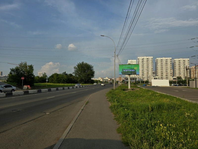Фотография рекламного носителя, тип: Билборд 3x6, адрес: Караульная ул., д.86, Красноярск, Красноярский край, Россия. Сторона А1-А10 №961535