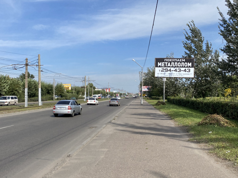 Фотография рекламного носителя, тип: Билборд 3x6, адрес: Красноярский Рабочий пр-т., д.34, н-в, Красноярск, Красноярский край, Россия. Сторона А №780136