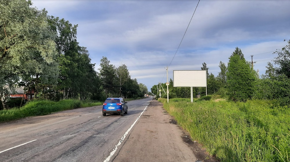 Фотография рекламного носителя, тип: Билборд 3x6, адрес: Ям-Ижора д., Пушкинская ул., д.20, Санкт-Петербург, Россия. Сторона A №846139