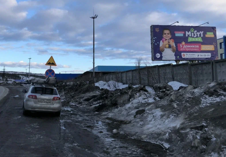 Фотография рекламного носителя, тип: Билборд 3x6, адрес: Восточно-объездная а/д., д.204, Мурманск, Мурманская область, Россия. Сторона A №851235