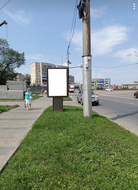 Фотография рекламного носителя, тип: Ситиформат 1.8x1.2, адрес: Неделина ул., поз.1, Липецк, Липецкая область, Россия. Сторона Б №1055454