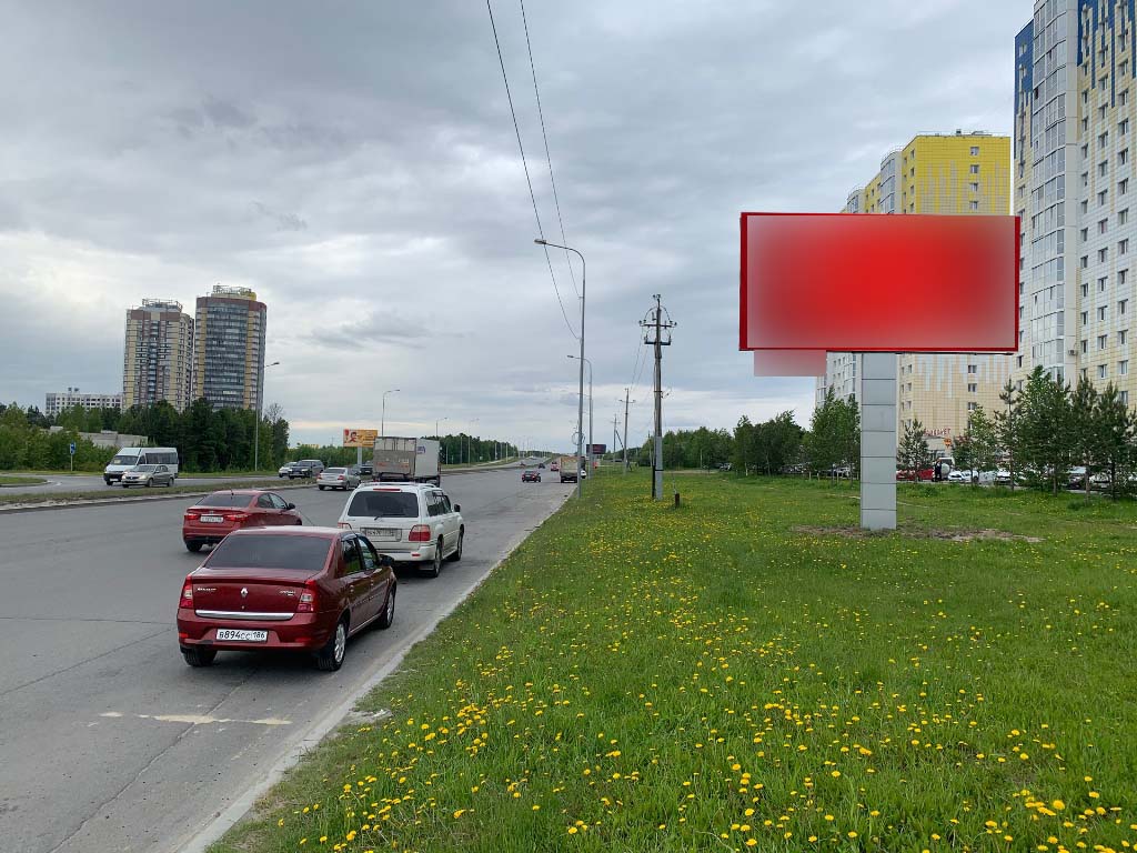 Фотография рекламного носителя, тип: Билборд 3x6, адрес: Тюменский тракт, д.2, Сургут, Ханты-Мансийский автономный округ – Югра, Россия. Сторона А №959946