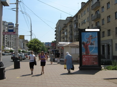 Фотография рекламного носителя, тип: Пиллар 3x1.4, адрес: Советская ул., д.160, Тамбов, Тамбовская область, Россия. Сторона А №492136