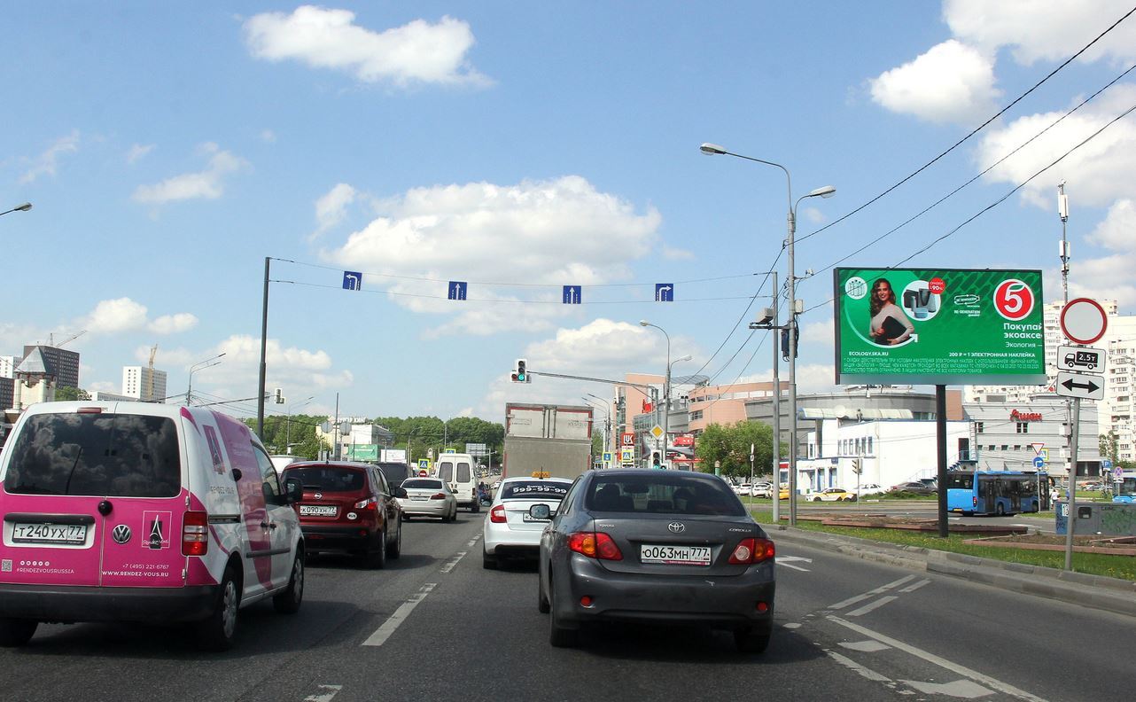 Фотография рекламного носителя, тип: Билборд 3x6, адрес: Люблинская ул., д.157 Х Перерва ул., Москва, Россия. Сторона Аh1-Аh4 №882194