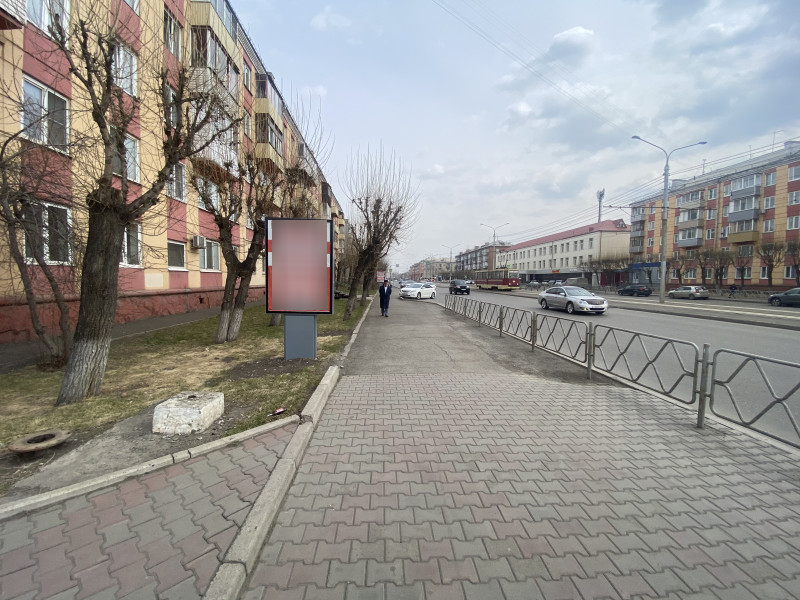 Фотография рекламного носителя, тип: Ситиформат 1.8x1.2, адрес: Красноярский рабочий пр-т., д.84, поз.2, Красноярск, Красноярский край, Россия. Сторона Б №780391