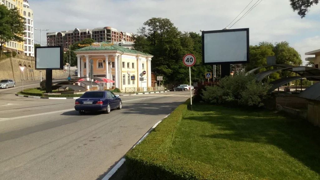 Фотография рекламного носителя, тип: Ситиборд 2.7x3.7, адрес: Победы пр-т., д.2б, Кисловодск, Ставропольский край, Россия. Сторона A1-A5 №950723