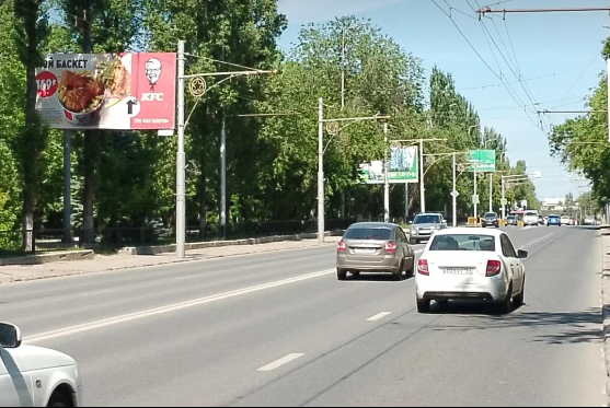 Фотография рекламного носителя, тип: Билборд 3x6, адрес: 50 лет Октября пр-т., между Саперная ул. и Деловая ул., Саратов, Саратовская область, Россия. Сторона Б №554269