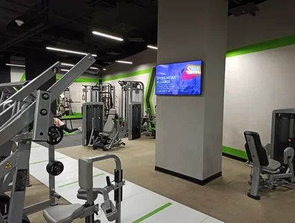 Фотография рекламного носителя, тип: Видеоэкран, адрес: Фитнес-центр «X-Fit Сердце Столицы», Шелепихинская наб., д.34, корп.2, Москва, Россия. Сторона/вариант 6 №980240