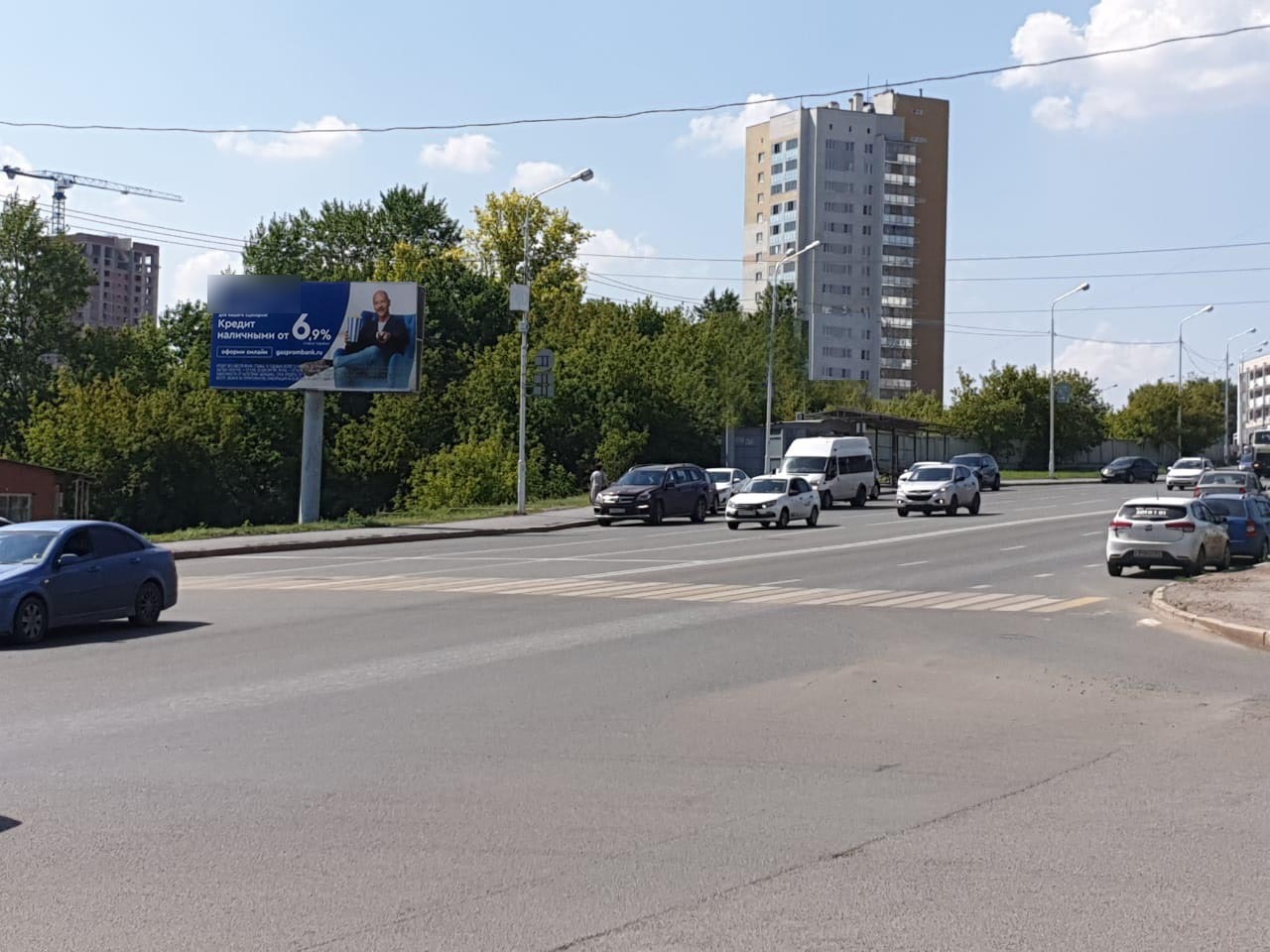 Фотография рекламного носителя, тип: Билборд 3x6, адрес: Революционная ул. Х Николая Дмитриева ул., д.1, Уфа, Республика Башкортостан, Россия. Сторона Б №849782