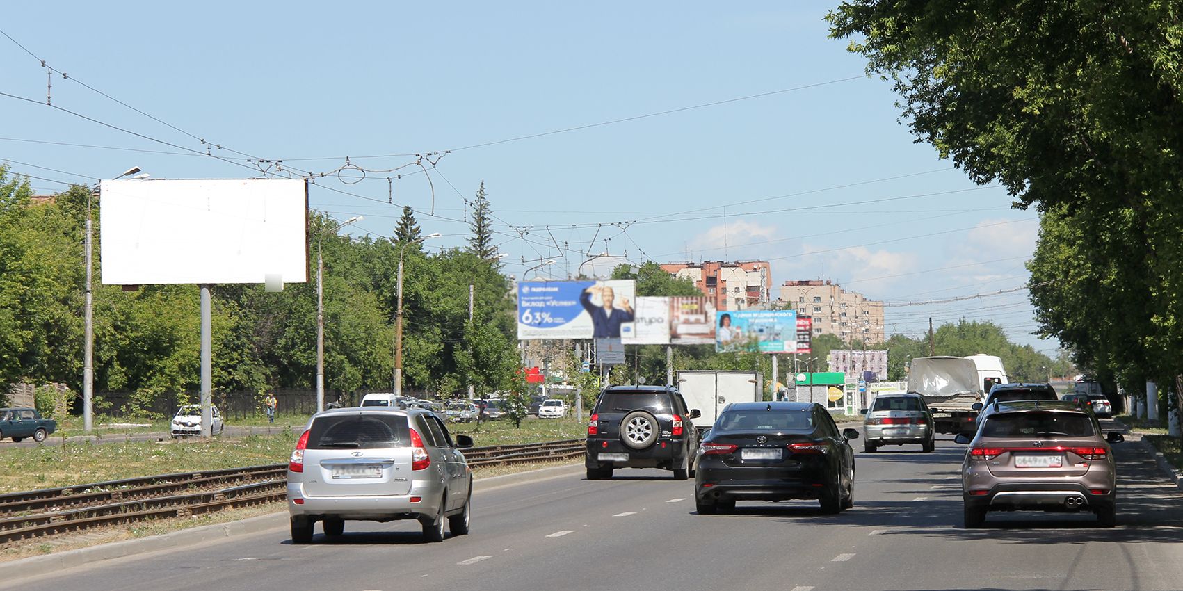 Фотография рекламного носителя, тип: Билборд 3x6, адрес: Советская ул., д.147, Магнитогорск, Челябинская область, Россия. Сторона А1 №1052318