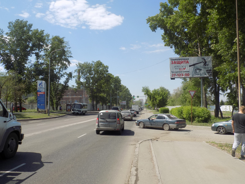 Фотография рекламного носителя, тип: Билборд 3x6, адрес: Свердловская ул., д.67г, поз.1, Красноярск, Красноярский край, Россия. Сторона А №780048