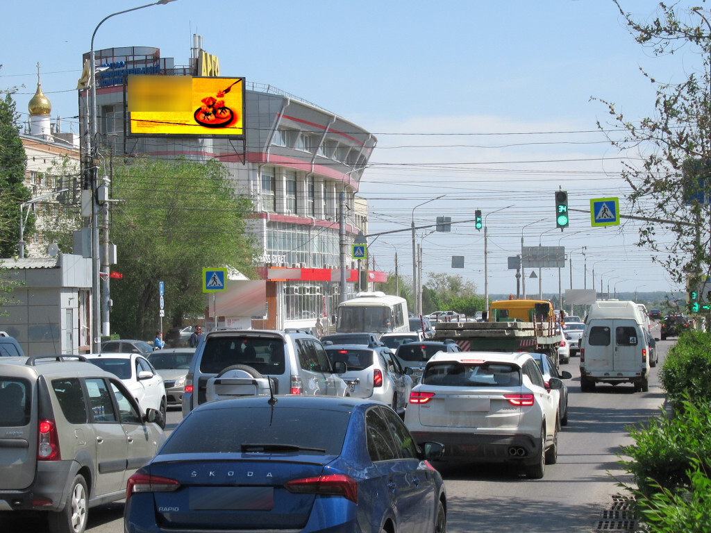 Фотография рекламного носителя, тип: Видеоэкран, адрес: 7-я Гвардейская ул., д.11Б, Волгоград, Волгоградская область, Россия. Сторона Б12 №1051547