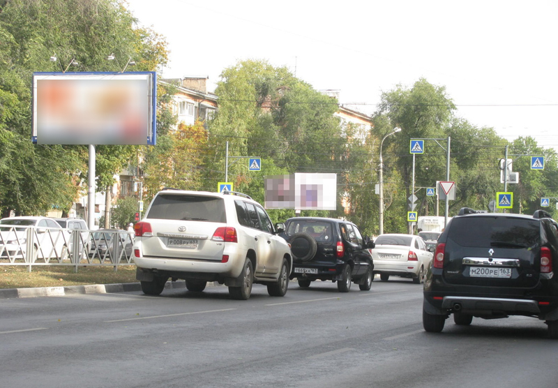 Фотография рекламного носителя, тип: Билборд 3x6, адрес: Гагарина ул., д.64, Самара, Самарская область, Россия. Сторона B1-B10 №790968
