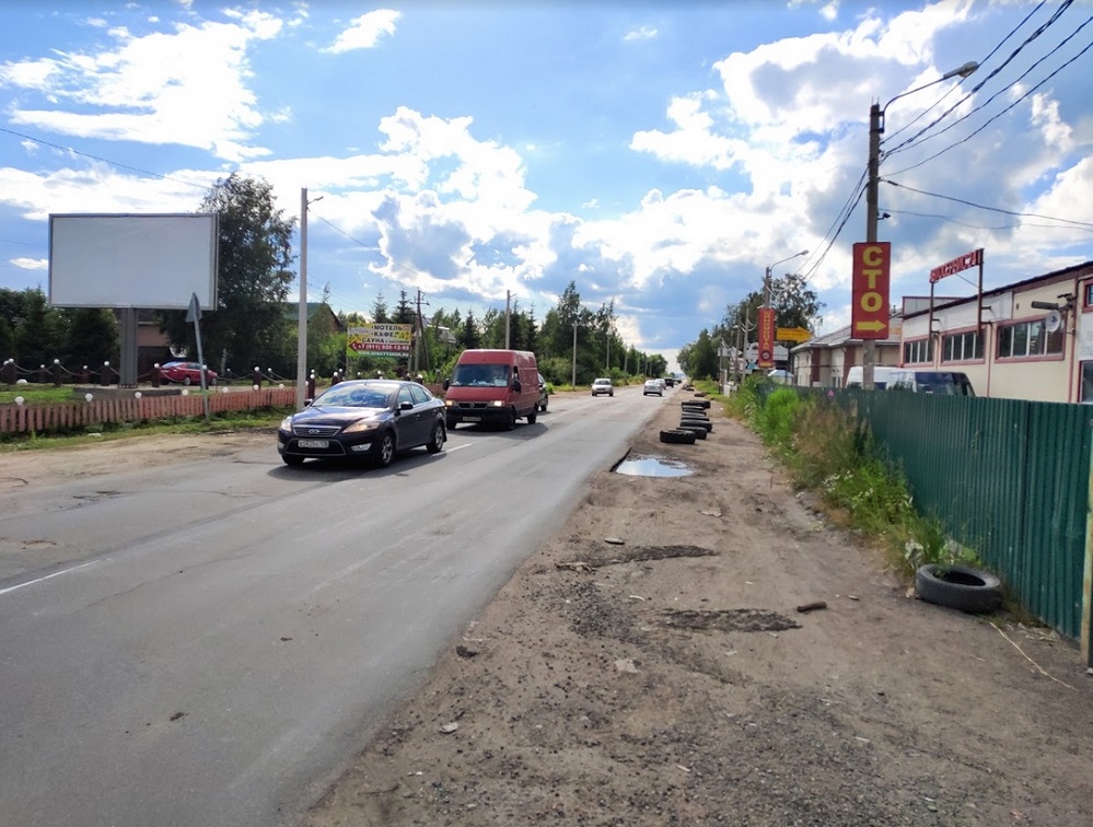 Фотография рекламного носителя, тип: Билборд 3x6, адрес: Ям-Ижора д., Пушкинская ул., д.2, Санкт-Петербург, Россия. Сторона Б №846138