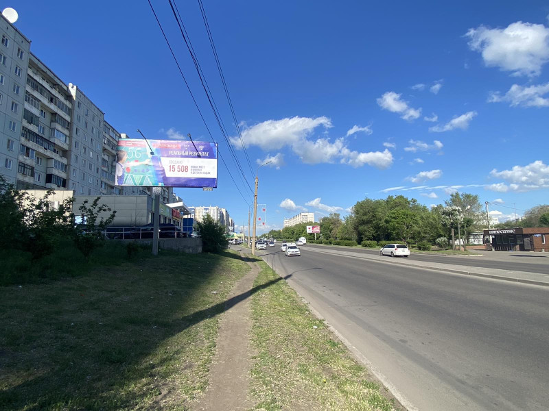 Фотография рекламного носителя, тип: Билборд 3x6, адрес: Крайняя ул., д.2, Красноярск, Красноярский край, Россия. Сторона Б №848212