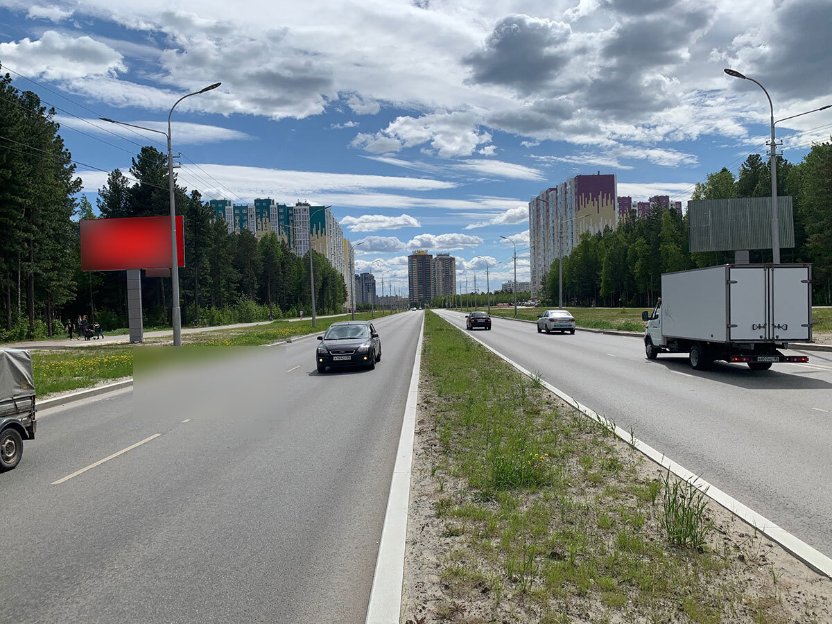 Фотография рекламного носителя, тип: Билборд 3x6, адрес: Семена Билецкого ул., Сургут, Ханты-Мансийский автономный округ – Югра, Россия. Сторона Б №440120