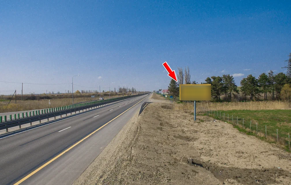 Фотография рекламного носителя, тип: Билборд 3x6, адрес: М-4 Дон а/д, 1349 850м, Краснодар, Краснодарский край, Россия. Сторона А №602533