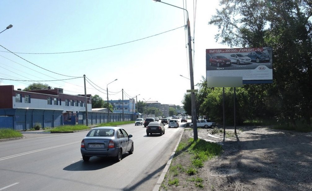 Фотография рекламного носителя, тип: Билборд 3x6, адрес: 60 Лет Октября ул., д.26а, Красноярск, Красноярский край, Россия. Сторона А №592827