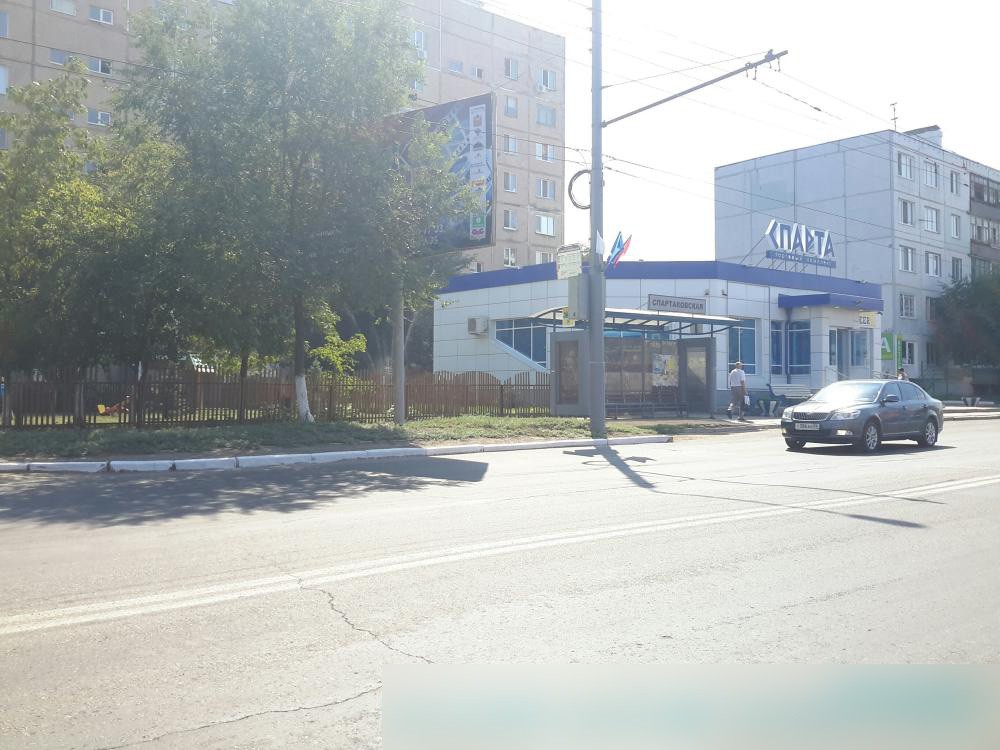 Фотография рекламного носителя, тип: Билборд 3x6, адрес: Туркестанская ул., д.37/2, ост. Спартаковская, Оренбург, Оренбургская область, Россия. Сторона B №648000