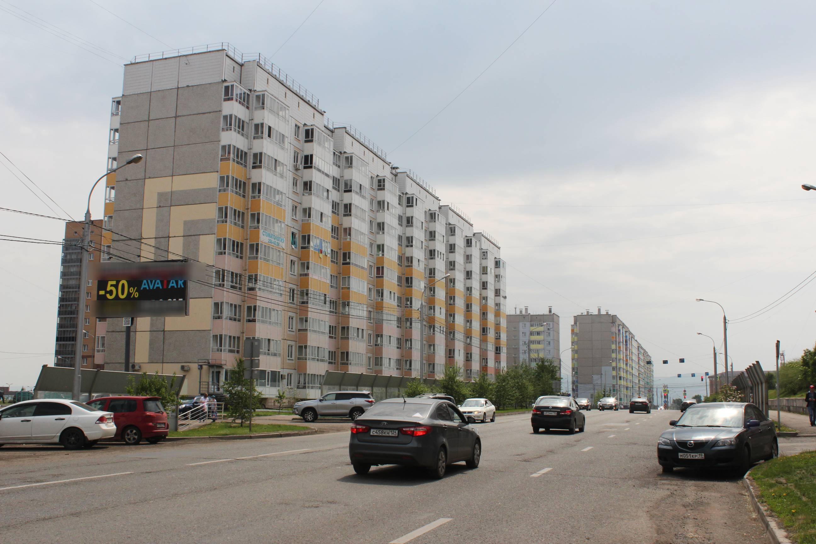 Фотография рекламного носителя, тип: Билборд 3x6, адрес: Линейная ул., д.86, Красноярск, Красноярский край, Россия. Сторона Б №525811